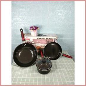 Panci set enamel Happy Fun HF 318 - Non garansi