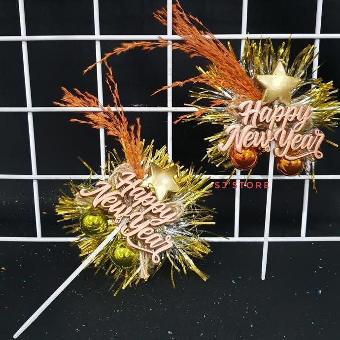 Aksesoris hiasan kado hampers new year tahun baru