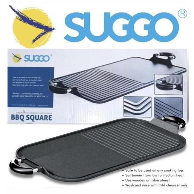 Suggo Bbq Multi Grill Pan Wajan Pemanggang Alat Panggang Daging Bbq Serbaguna Anti Lengket Baja Ikan