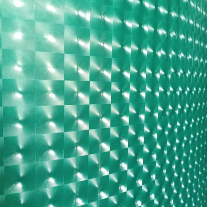 Fiber pagar plastik penutup pagar motif 3 Dimensi