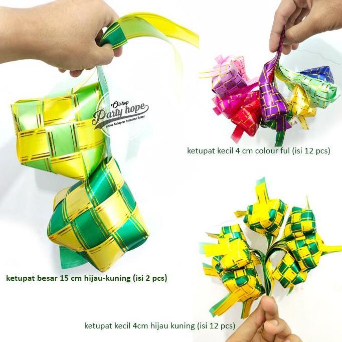 ketupat lebaran / ketupat aksesoris Hiasan Parcel Hampers / ketupat