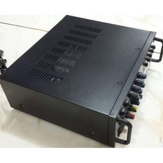 New- Acoustic AV-868FM Power Amplifier Karaoke 4 Channel Mic -