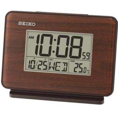 Seiko Qhl068B - Jam Meja Digital Dual Alarm