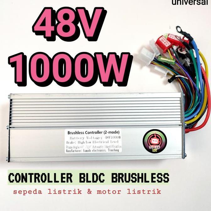 CONTROLLER 48V 1000W BLDC BRUSHLESS SEPEDA LISTRIK MOTOR LISTRIK PART