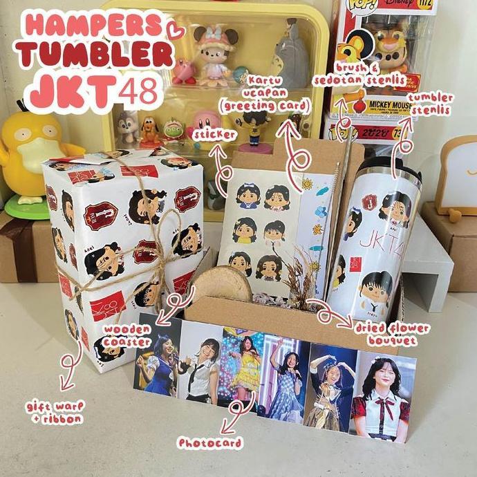 HAMPERS TUMBLER JKT 48 | GIFTBOX | GIFT SOUVENIR HADIAH KADO ULANG TAHUN WISUDA ANNIVERSARY SWEET SE