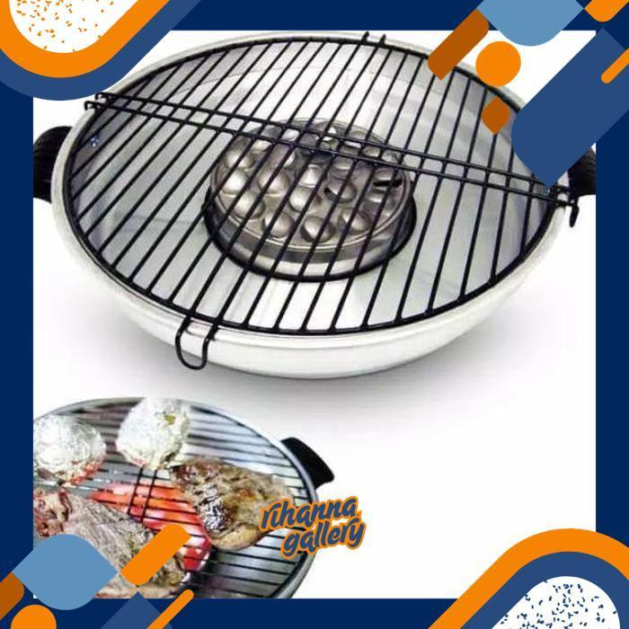 If56 Grill Alat Pemanggang Sate Panggangan Barbeque Grill Wajan panci serbaguna happycall happy call