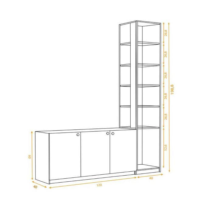 Terlaris Idea Georgia - Meja Tv Kayu / Bufet Tv / Rak Tv / Lemari Tv / Rak Buku Pajangan Tinggi Mini