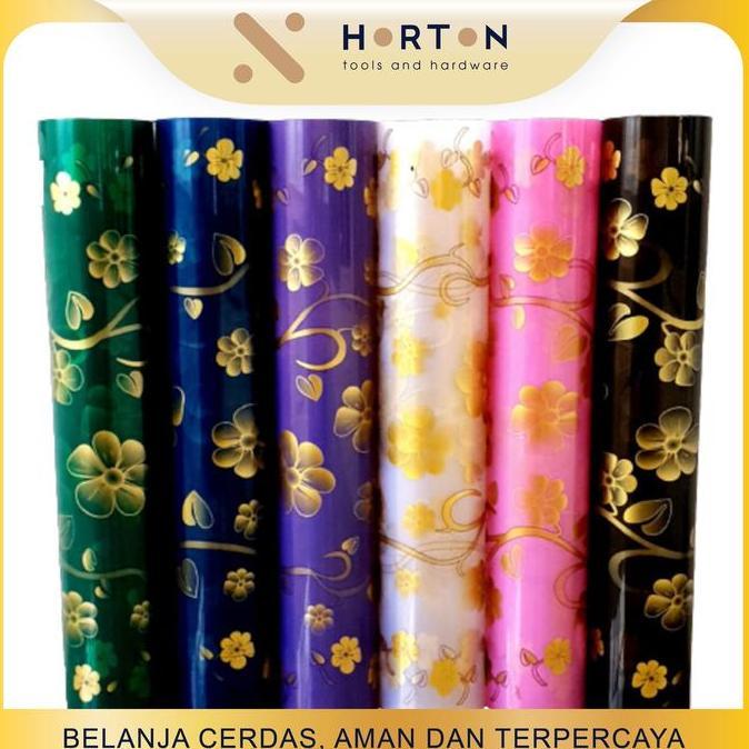 Fiber Plat Plastik Tutup Pagar Motif BATIK FLOWER / Plastik Pagar