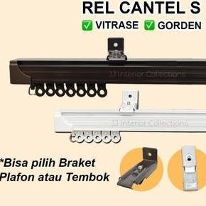 NEW REL VITRASE FULLSET BATANG GORDEN TIANG KOTAK BESI GORDEN - REL VITRASE ORI
