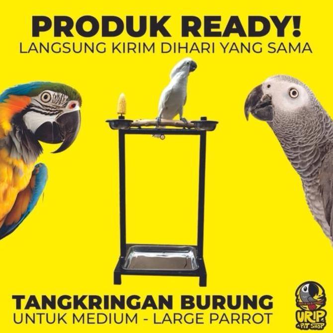 Tangkringan Burung Besi Untuk Kakatua Nuri Afgrey Bayan Amazon Macaw dll