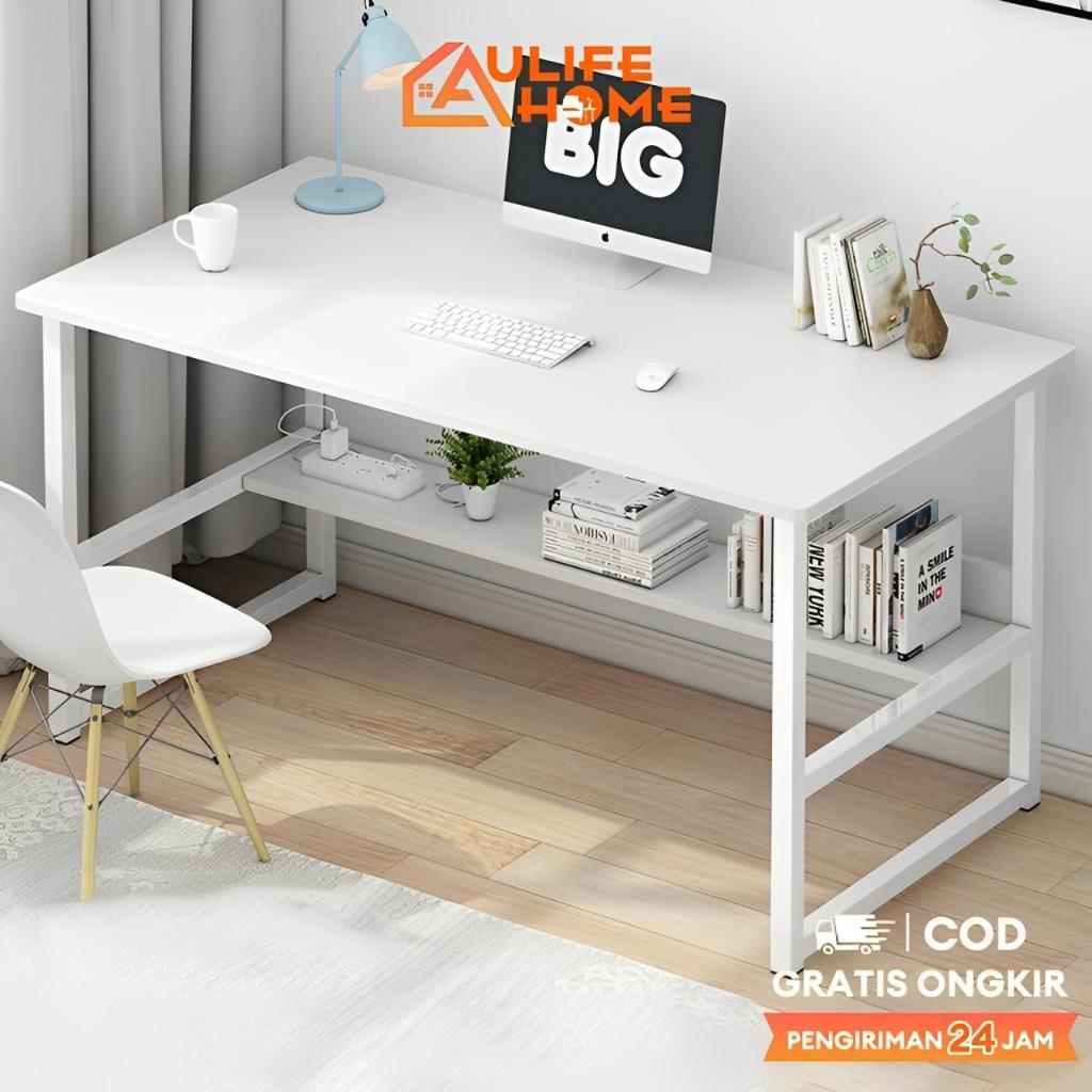 Meja Belajar Kayu Set Kursi / Meja Belajar Minimalis / Meja Kerja / Meja Komputer Minimalis / Meja L