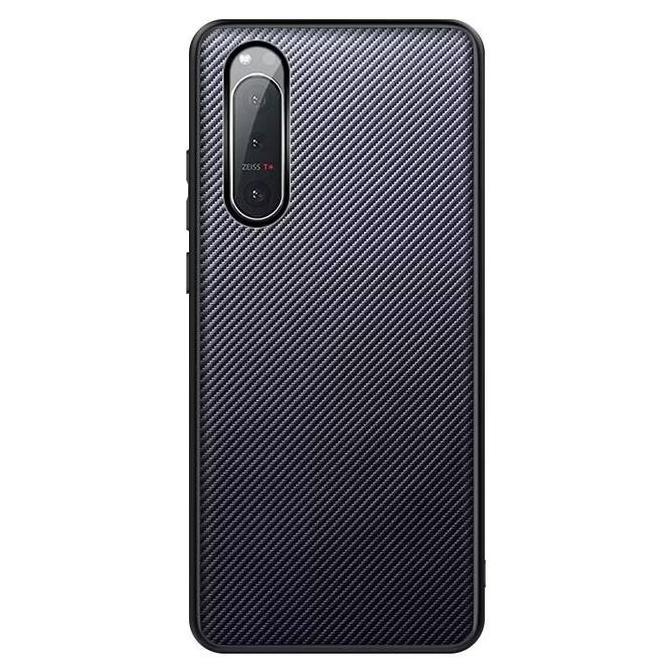Sony Xperia 1 III / 5 II / 5 III Premium Carbon Fiber Leather Hardcase