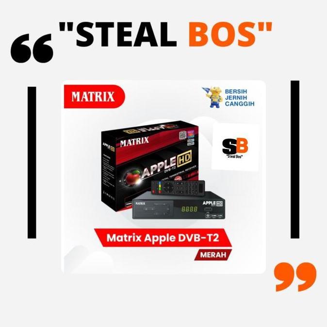 SET TOP BOX MATRIX Apple DVBT-2 STB Antena TV Digital Wifi stb Merah