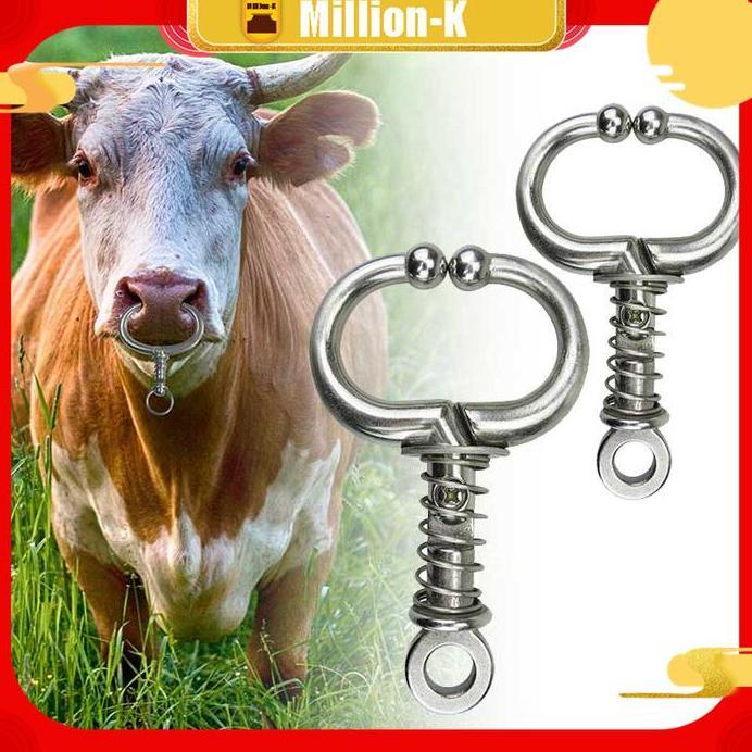 Ready stock Penjepit Hidung Sapi Peternakan Sapi Besar Hidung Stainless Steel