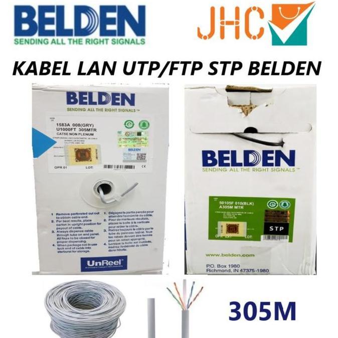 Kabel LAN Cat 5e Belden - Cat5 - Kabel FTP STP/ UTP Cat5e BELDEN 305M