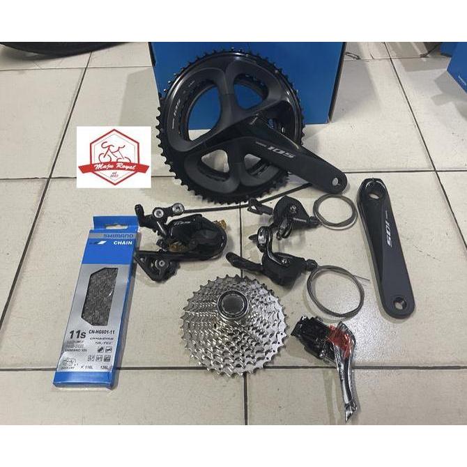 GROUPSET SHIMANO 105 R7000 FLAT BAR SEPEDA LIPAT MTB FULL 2x11 SPEED