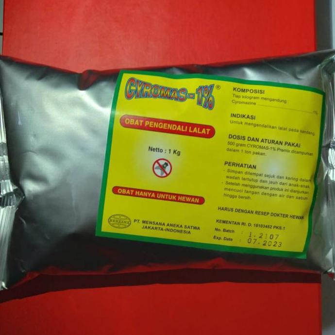 Ready stock CYROMAS 1% PLUS 1 kg Obat Pengendali Lalat Larva Pengering Kotoran