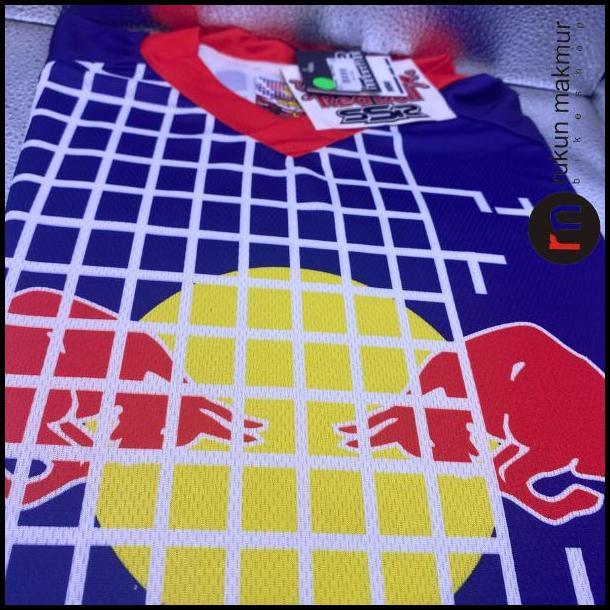SSR Motor Cross Jersey / MTB Cycling Jersey REDBULL Red Purple Black White - Baju Kaos MotorCross RE