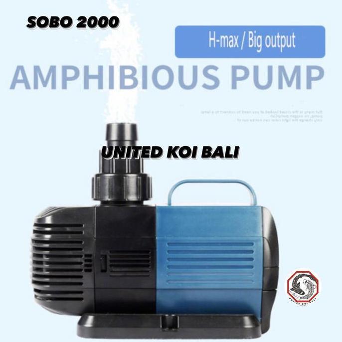 BEBAS ONGKIR - MESIN POMPA SOBO 2000 MESIN POMPA KOLAM IKAN KOI SUBMERSIBLE LOWWATT