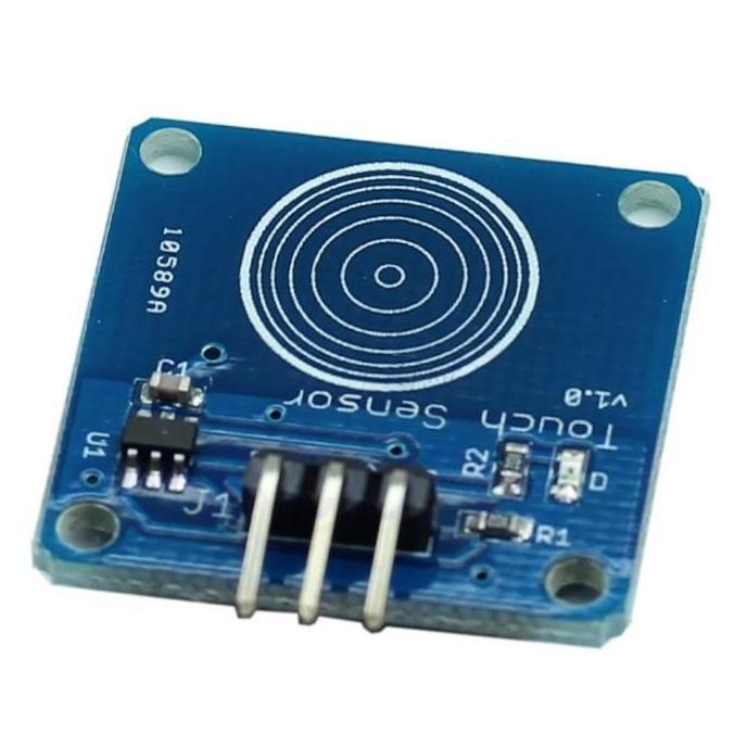 MODULE TOUCH SENSOR SENTUH TTP223 TTP223B TTP BLUE ARDUINO_UNO WEMOS