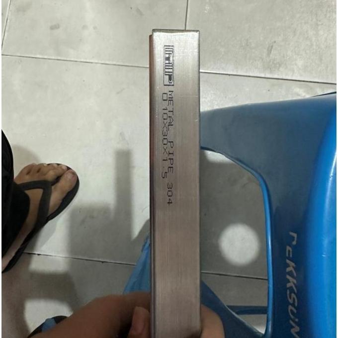Pipa Hollow 3 M Stainless Kotak 10 x 30 Mm Track Pipa Kotak Stainless 3 Meter Holo Kotak 1 x 3 Cm Pa