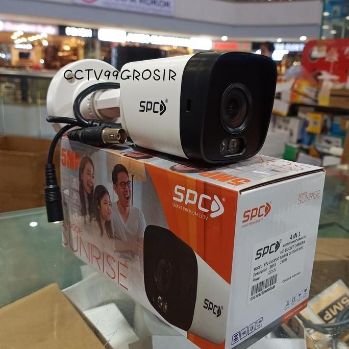 Camera Cctv Spc Sunrise Outdoor 5Mp, Malam Bisa Bewarna (Full Color)