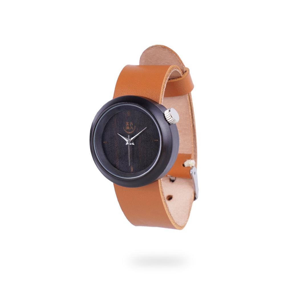 Kama Watch Jam Tangan Kayu Sonokeling Dial Hitam Jam Tangan