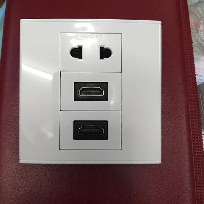 Promo STOP KONTAK POWER LISTRIK HDMI DOUBLE Diskon