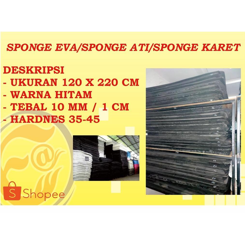Sponge EVA Hitam Tebal 10mm Potongan Mudah