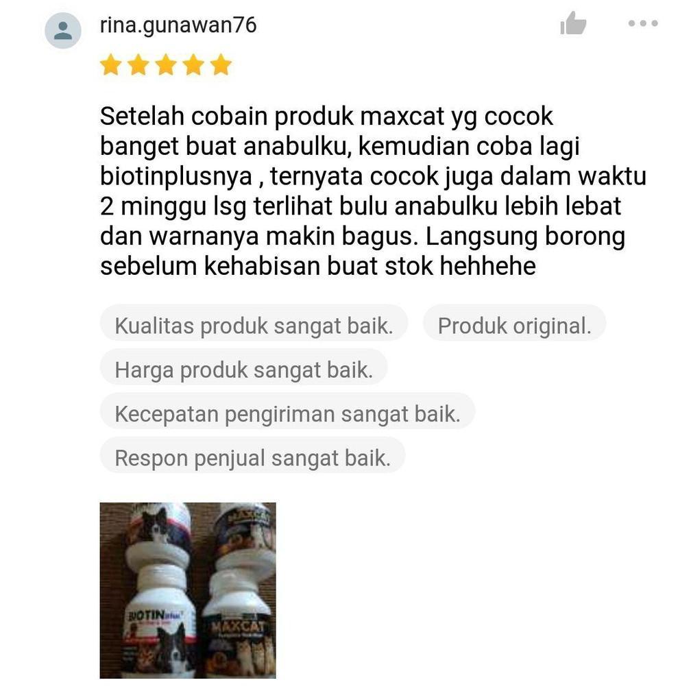 Biotinplus Vitamin Bulu Kucing Anjing Cat Dog Penumbuh Bulu Rontok Obat Penyakit Kulit Anti Rontok