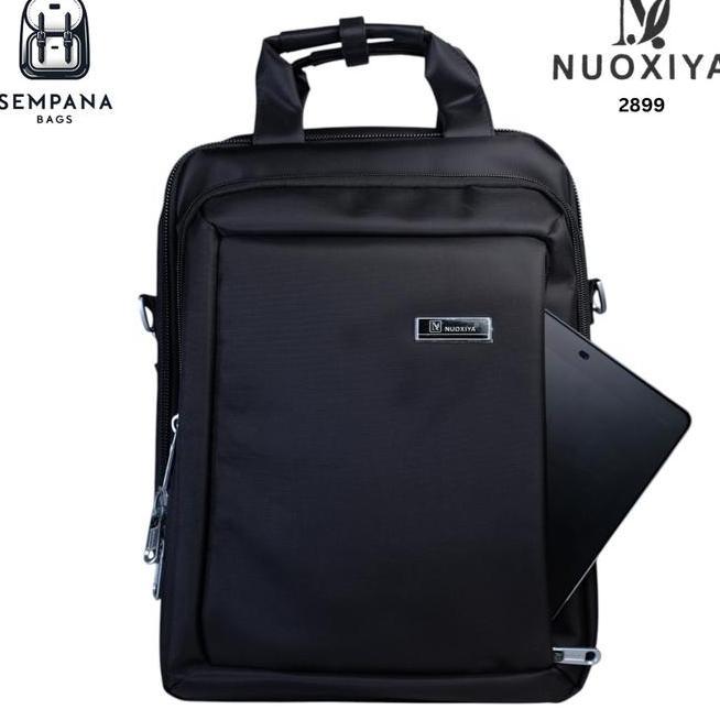 Nuoxiya 2899 Tas Kantor Pria Eksekutif Tas Selempang Tas Ransel Bapa Tas Laptop Ukuran 15 Inci