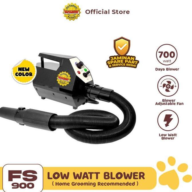 Blower Octagon FS-900 | Pet Blower Daya Rendah | Blower Grooming Anjing Kucing