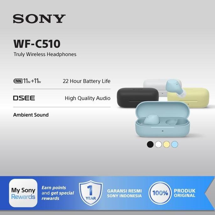Sony Wf-C510 Truly Wireless Earbuds / 510 / Wfc510 / Wf C510