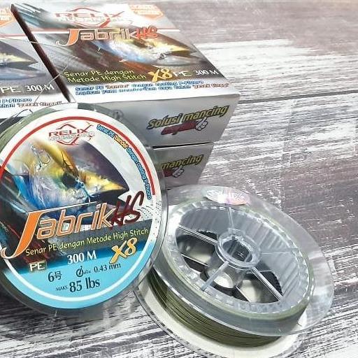 Grasihendy - Jabrik HS PE 3m Moss Green Tali Pancing Relix Nusantara Super Kuat