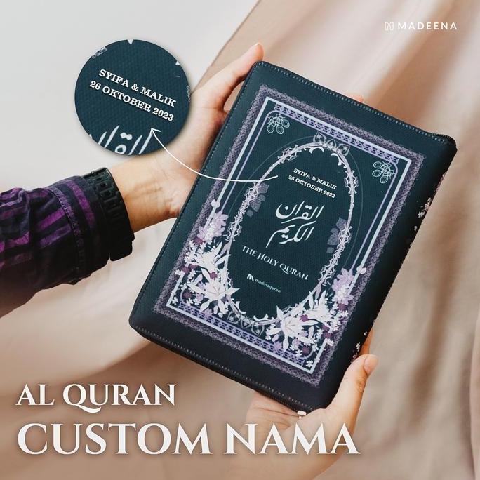 Madinaquran - Mushaf Alquran Custom Nama (Bisa Tulis Nama di Cover) Hardcover & Kain