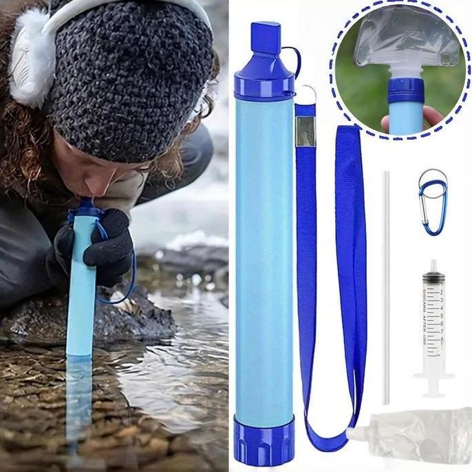 Hotoya_bankin - Set Filter Air Jerami Portable Filter Air Minum Darurat Outdoor Camping