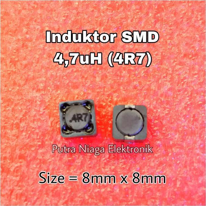 (1) Induktor SMD 4,7uH Inductor Power 4.7uH 0.0047mH 4700nH 7mm x 7mm marking : 4R7 putran1a Murah