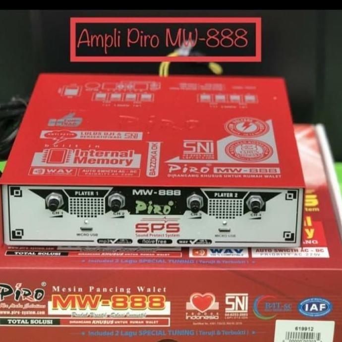 HARGA DISC - AMPLI PIRO MW 888 FREE SUARA WALET