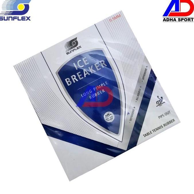 Karet Pingpong Sunflex Ice Breaker Rubber Bintik Tenis Meja Original