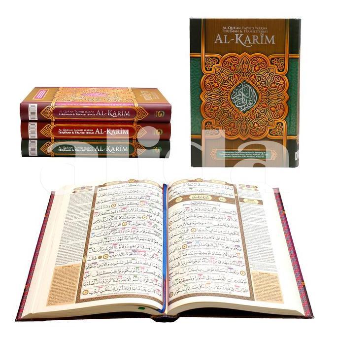 [Uk A5 A4] Al-Quran Al-Karim Tajwid Mudah Terjemah Latin Alquran Tajwid Warna Terjemahan Alkarim