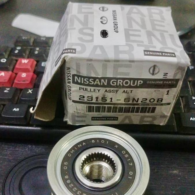 Bearing pulley alternator nissan xtrail T31 2.5 pulley Original nissan dinamo alternator