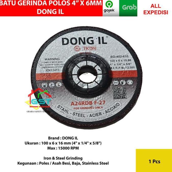 batu gerinda poles 4 inch 6mm DONG IL korea batu gurinda asah 4"6mm