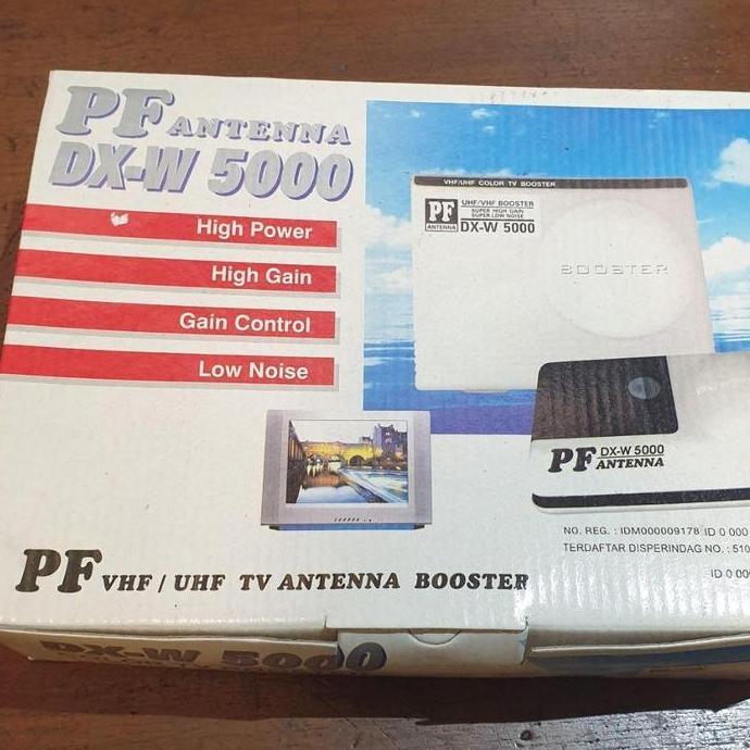 Boster PF Antena DX W 5000 UHF TV Penguat Sinyal Booster Digital