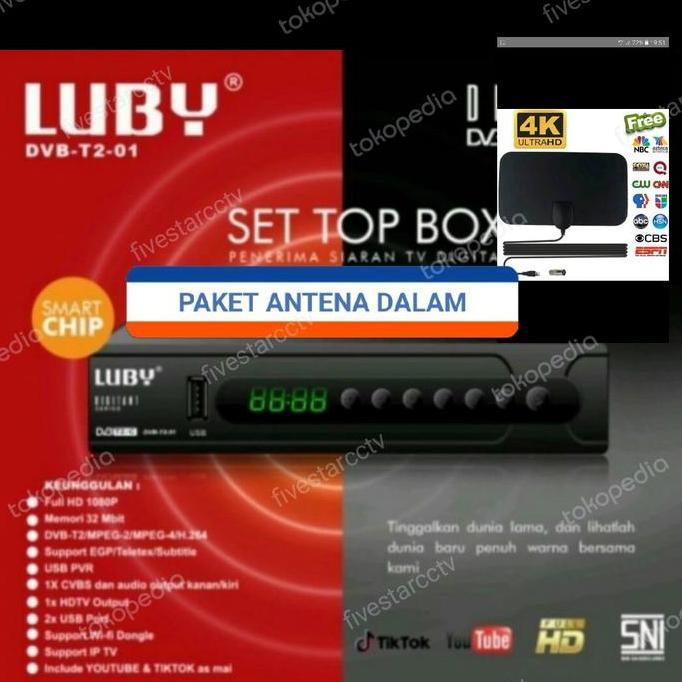 PROMO PAKET TV DIGITAL SET TOP BOX TANAKA + KABEL HDMI