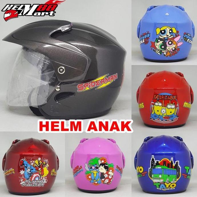 Helm Anak Ukuran Kecil (2-4th) Helm Anak Murah Helm Anak Biasa Standar
