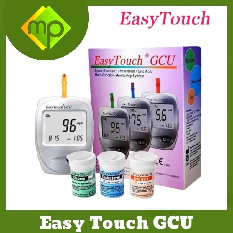 Easy Touch GCU  Alat Test Gula Darah Easy Touch  Cek Gula Asam Urat Kolesterol
