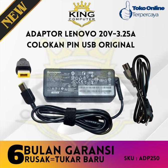 Adaptor Charger Laptop IBM Lenovoo 20V 3.25A USB