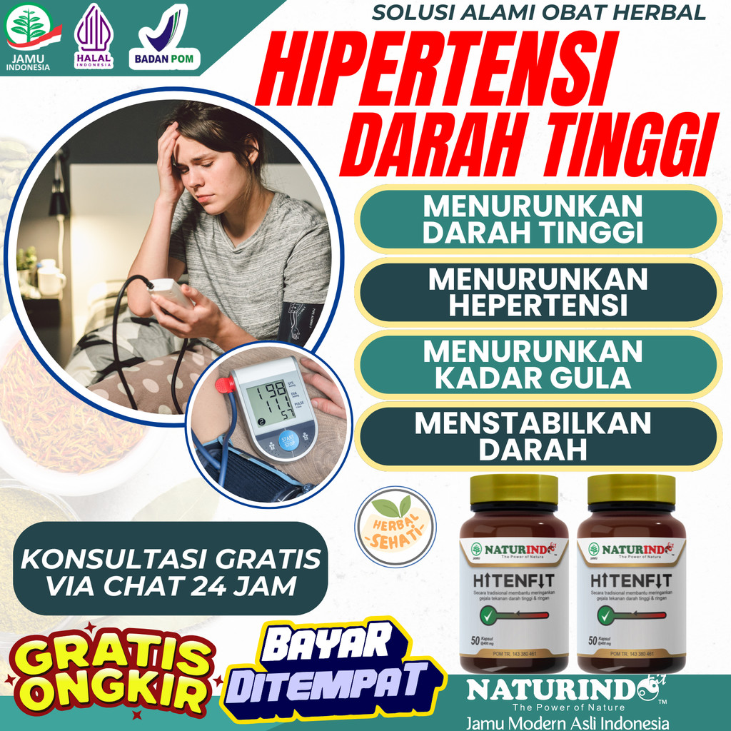 HITENFIT HERBAL DARAH TINGGI OBAT DARAH TINGGI HERBAL DARAH TINGGI HIPERTENSI PENURUN DARAH TINGGI J