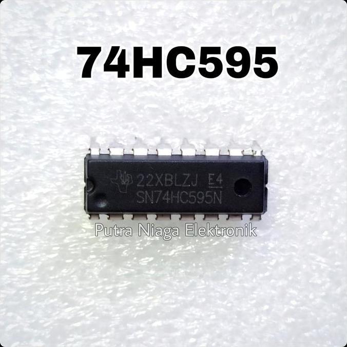 Terbaru (1) ic 74HC595 DIP 16p / SN74HC595N / HD74HC595P HC595 TTL 74595 putran1a Buru Order