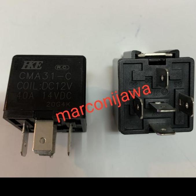 Relay mobil 12Vdc 40A 5pin ASLI